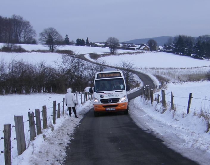 Bürgerbus im Schnee
